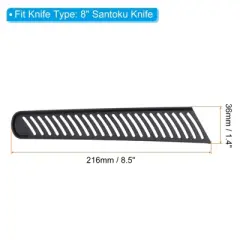 Unique Bargains PP Plastic Kitchen Scratch Resistant Cover Sleeves for Bread Knife