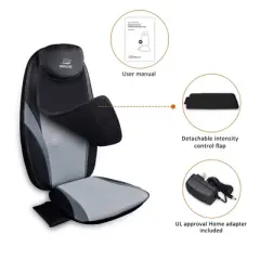 Snailax Shiatsu Massage Cushion with Heat Massage Chair Pad Kneading Back Massager