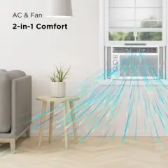 TCL 5000 BTU Window Air Conditioner 150sf.ft Reusable Filter Compact Design (H5W33M): 2 Speeds, 115V, 6ft Cord