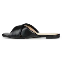Journee Collection Womens Carlotta Slide Flat Sandals