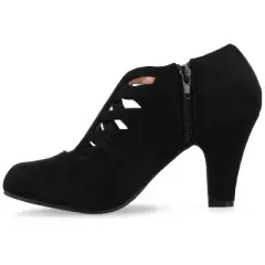 Journee Collection Womens Piper Inside Zip Block Heel Booties