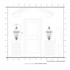 Livex Lighting Georgetown 4 - Light Post Light in  Black