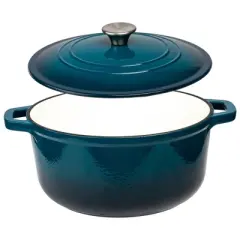 Lexi Home Enameled 6 Qt. Cast Iron Dutch Oven
