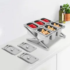 YIYIBYUS Inclined Expandable Spice Rack Set, Countertop Condiment Holder