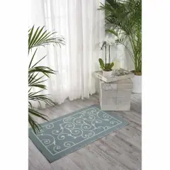 Nourison Home & Garden Loomed Scroll Indoor/outdoor Area Rug