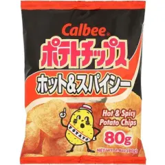 Calbee Hot and Spicy Potato Chips - 6 pack, 2.8 oz