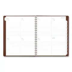 Signature Collection Academic Weekly/Monthly Planners, 11.5 x 8, Distressed Brown Cover, 13-Month: July 2025 to July 2026
