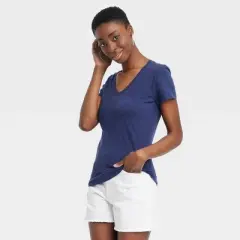 Women's 3pk Fitted V-Neck Short Sleeve T-Shirt - Universal Thread&trade;