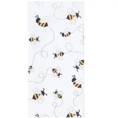 C&F Home Honey Bee Yellow & Black Plaid Pattern Spring Summer Cotton Kitchen Dishtowels Set of 2