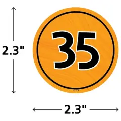 Teacher Created Resources&reg; Brights 4Ever Numbers Magnetic Accents, Pack of 42