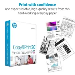 HP Inc. HP Copy&Print20 8.5" x 11" Multipurpose Paper 20 lbs. 92 Brightness 750 Sheets/Ream (200030)