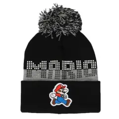 Super Mario Bros Mario Youth Beanie & Glove Set for Kids