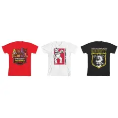 Bioworld Youth Boys Five Night at Freddy's T-Shirt 3pk