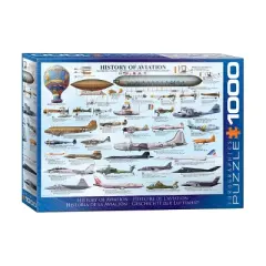 EuroGraphics History of Aviation Jigsaw Puzzle - 1000pc
