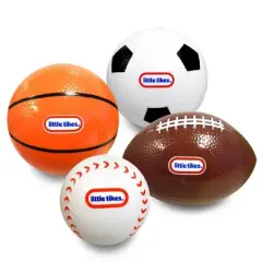 Little Tikes Punt Pass and Shoot: Sports Ball Set for Ages 3+ with 3 Balls