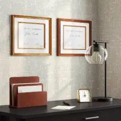 Faux Leather 2 Slot Letter Sorter -Threshold&trade;