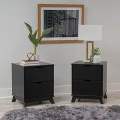 Powell Set of 2 Pensy 2 Drawer Nightstands