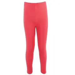 Touched by Nature Baby, Toddler, Big Kids and Youth Girl Organic Cotton Leggings 4pk, Poppy