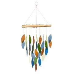 Home & Garden Atlantic Coast Waterfall Windch  -  One Windchime 20 Inches -  Windchine Hand Crafted  -  Geblueg379  -  Glass  -  Multicolored