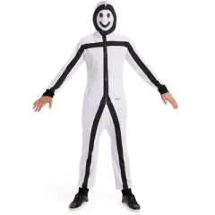 Mens Funny Halloween Stick Figure Costume - Hilarious Stickman Halloween Costume