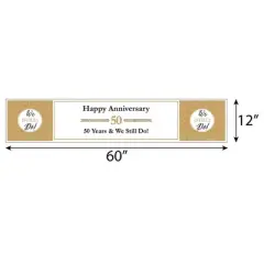 Big Dot of Happiness We Still Do - 50th Wedding Anniversary Party Decorations Party Banner