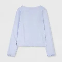 Levi's&reg; Girls' Ruffle Hem Long Sleeve T-Shirt - Blue