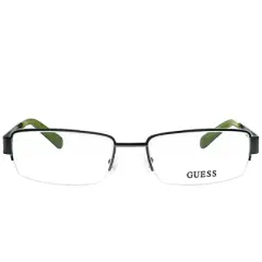 Guess GU 1767 OL Unisex Semi-Rimless Eyeglasses Olive 53mm