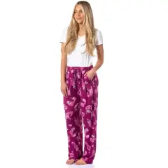 Disney Womens' Alice in Wonderland The Cheshire Cat Sleep Pajama Pants Pink