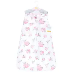 Hudson Baby Infant Girl Plush Sleeping Bag, Sack, Blanket 2pk, Basic Pink Floral