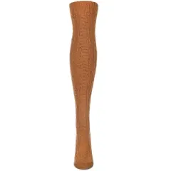 Memoi Simple Chain Over The Knee Socks Cathay Spice One Size