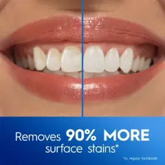 Crest 3D White Advanced Teeth Whitening Toothpaste, Radiant Mint - Trial Size - 2.4oz