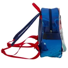 SpongeBob Cosplay PU Backpack Purse, 3D Bikini Bottom Shoulder Bag with Epoxy Filled Metal Anchor Charm, 10.5 Inch, Adjustable Straps, Faux Leather