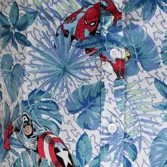 Men's Marvel Avengers Hawaiian Print Button Down Shirt