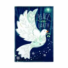 Evergreen Peace on Earth Dove Burlap Garden Flag 12 x 18 Inches Indoor Outdoor Decor