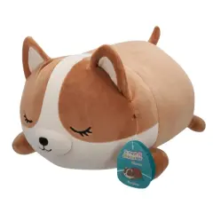 Squishmallows 18" Large Plush Regina Brown and White Corgi Sleepamallows