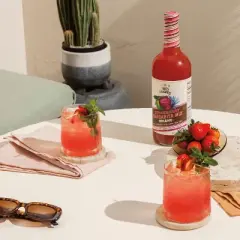 Tres Agaves Organic Strawberry Margarita Mix - 1L Bottle