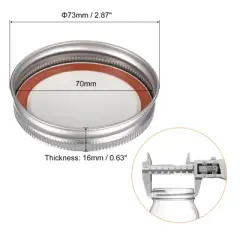 Unique Bargains Leak Proof Tinplate Canning Lid Fits Storage Cover 24 Sets