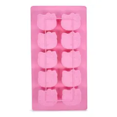 Silver Buffalo Sanrio Hello Kitty Silicone Mold Ice Cube Tray | Makes 10 Cubes