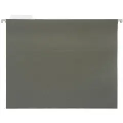 Pendaflex Essentials Hanging File Folder, 1/5 Cut, Letter Size, Standard Green, Pack of 25