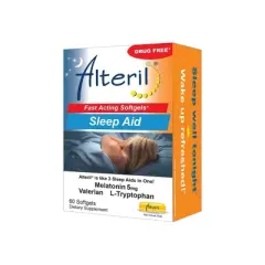 Alteril Fast Acting Natural Sleep Aid Softgels - Melatonin - 60ct