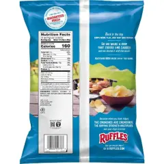 Ruffles Original Flavor Party Size Ridged Potato Chips - 13oz