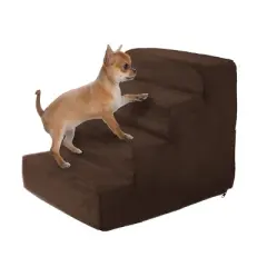 Pet Adobe High Density Foam Stairs for Pets - Brown