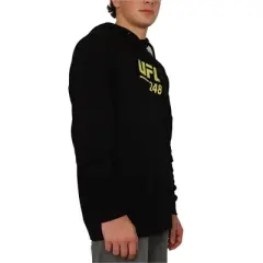 UFC Mens 248 Two Title Fights Hoodie Sweatshirt, Black, XX-Large