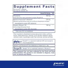 Pure Encapsulations CholestePure Plus 120's - Supports Lipid Metabolism & Heart Health* - Berberine - with Citrus Bergamot - Gluten Free & Non-GMO