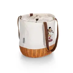 NFL San Francisco 49ers Mickey Mouse Coronado Canvas and Willow Basket Tote - Beige Canvas