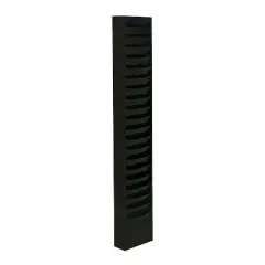 Durham Wide-Pocket Vertical Literature Racks 20 Pocket Black 411-08