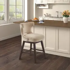 25.75" Cheryl Swivel Counter Height Barstool - Madison Park