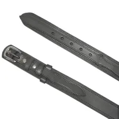 CTM Men's Leather Removable Buckle Ranger Belt
