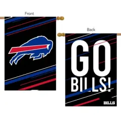 Briarwood Lane Buffalo Bills Slogan House Flag NFL Licensed 28" x