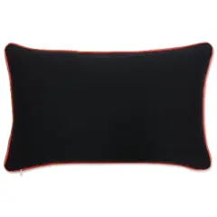 11.5"x18.5" Indoor Halloween Boo Friends Black Rectangular Throw Pillow  - Pillow Perfect